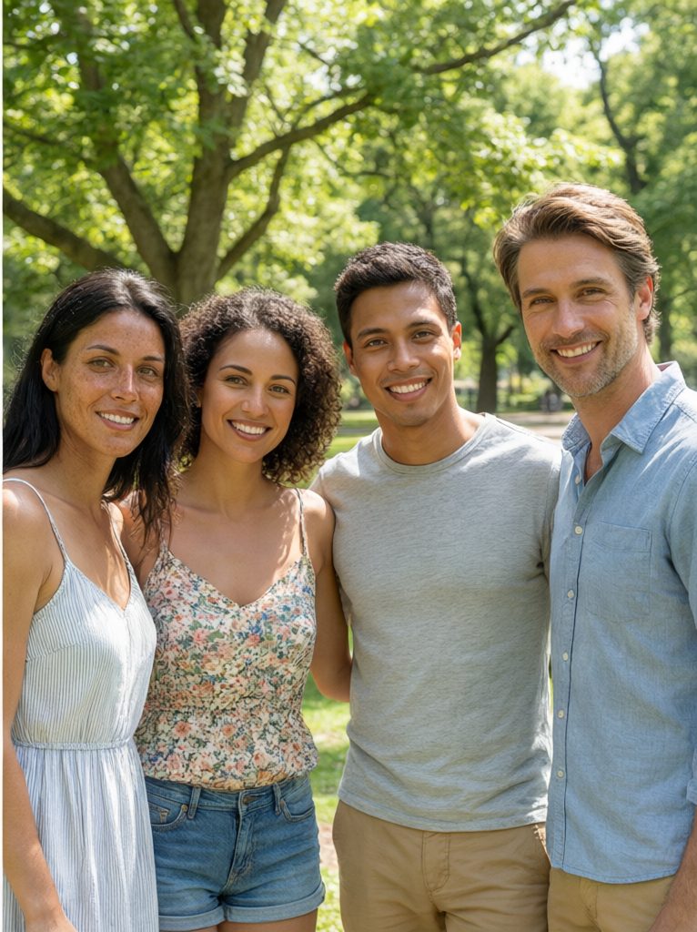 Group Face Swap result example