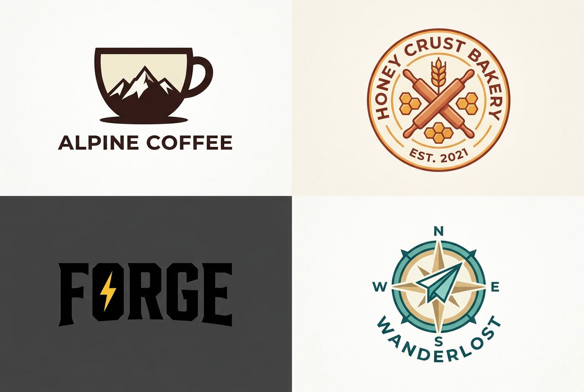 AI Logo Generator showcase